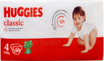 HUGGIES CLASSIC JUMBO 7-18 KG N4 USAQ BEZI, 50 pcs