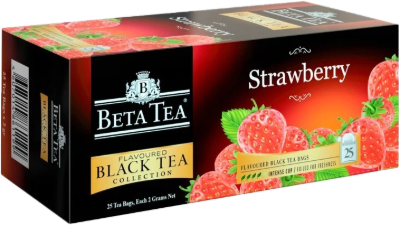 BETA STRAWBERRY TEA BAGS 1.8 GR, 25 pcs