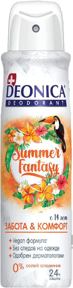 DEONICA SUMMER FANTASY DEODORANT, 150 ml