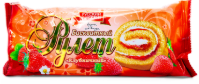 RUSSKIY BISKVIT RULET KLUBNICNIY, 150 g