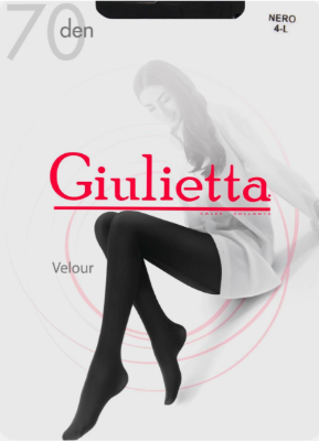 Giulietta Velour Qara Kalqotka 70 Den 3/m,