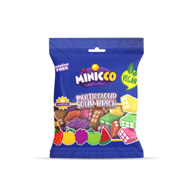 Anl Minicco Multicolour Sour Bricks, 80 gr