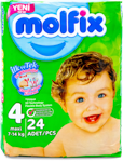 Molfix Uşaq Bezi N4,, 24 ədəd