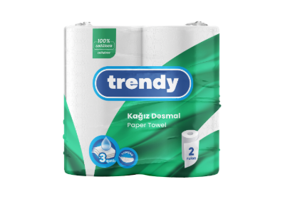 Trendy Metbex Kagizi 3 qatli, 2 rulon