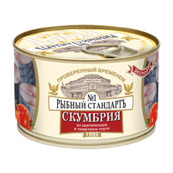 Ribniy Standart Skumbriya Tomatda, 240 gr