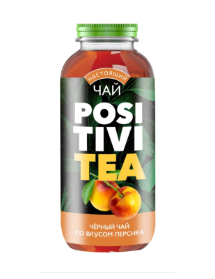 Positivitea Qara Soyuq Cay Saftali Pet, 0.4 l